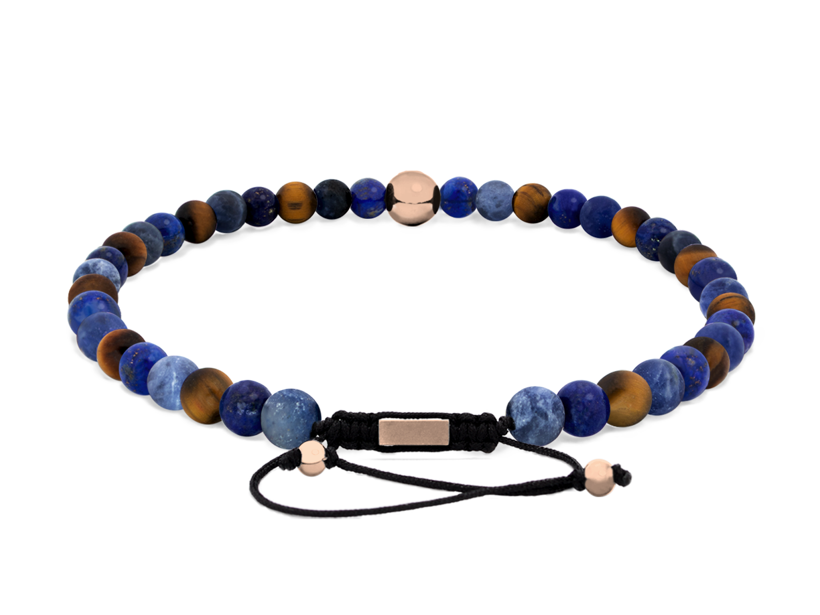 Kugelarmband Classic S4-3 • Lapis Lazuli | Tigerauge