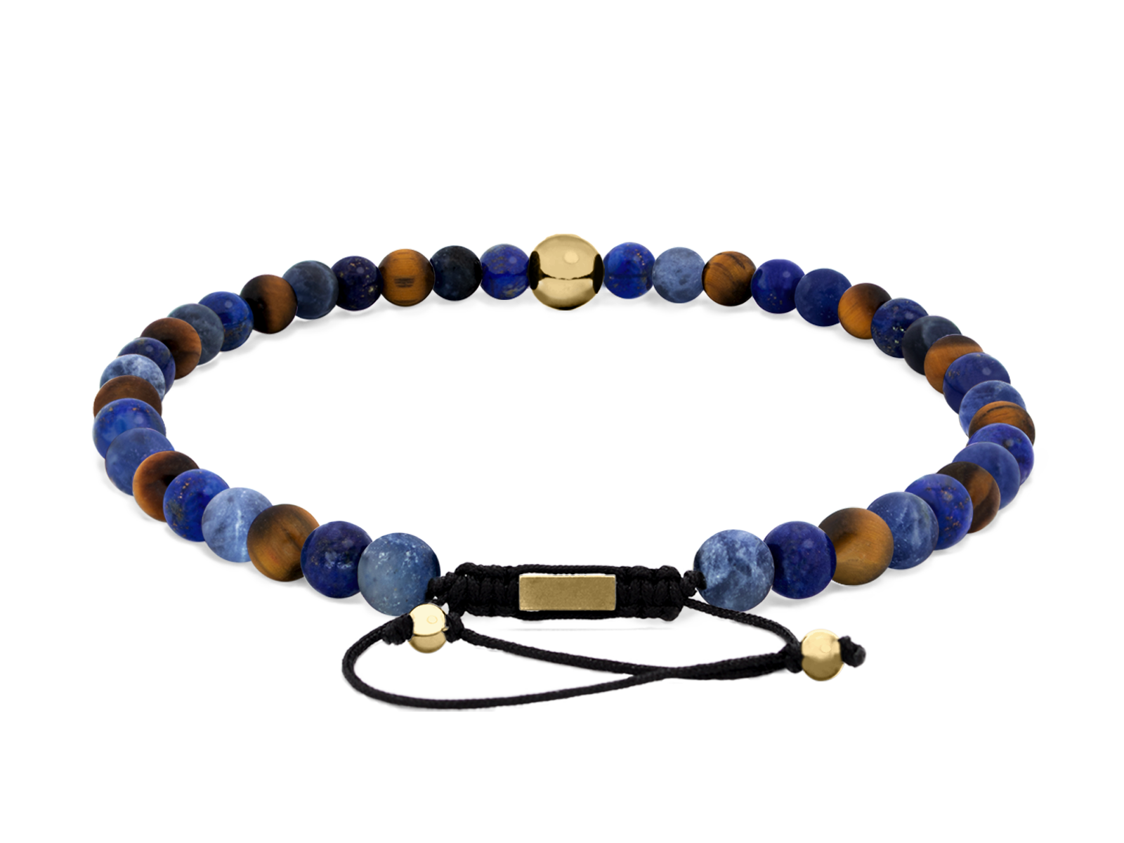 Kugelarmband Classic S4-2 • Lapis Lazuli | Tigerauge