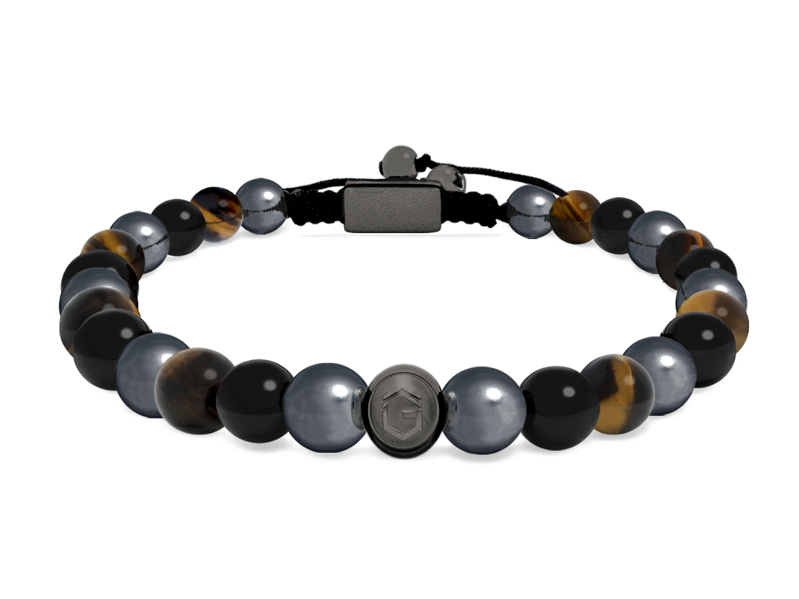 Kugelarmband Classic S6-4 • Hämatit | Onyx