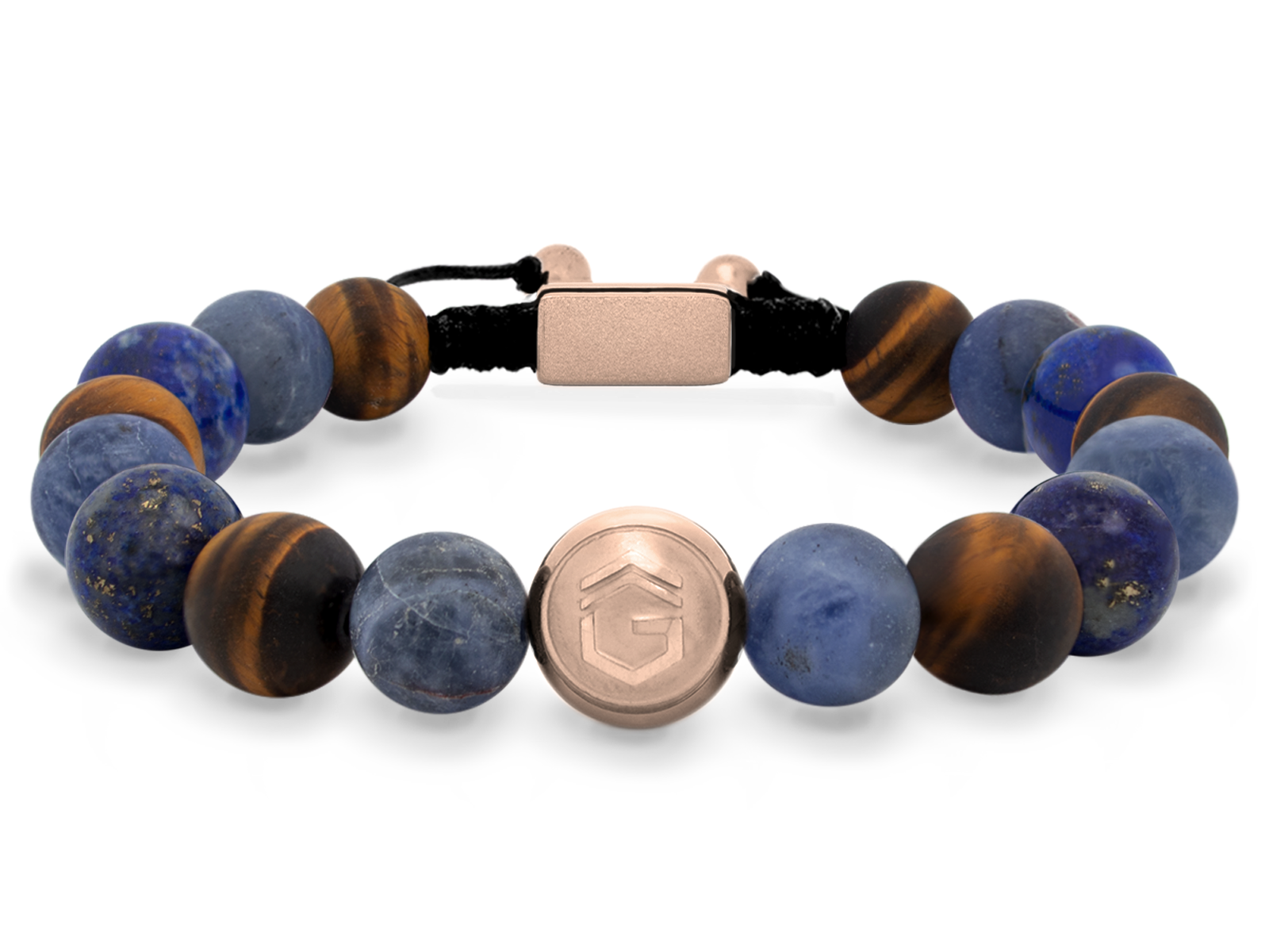 Kugelarmband Classic S10-3 • Lapis Lazuli | Tigerauge