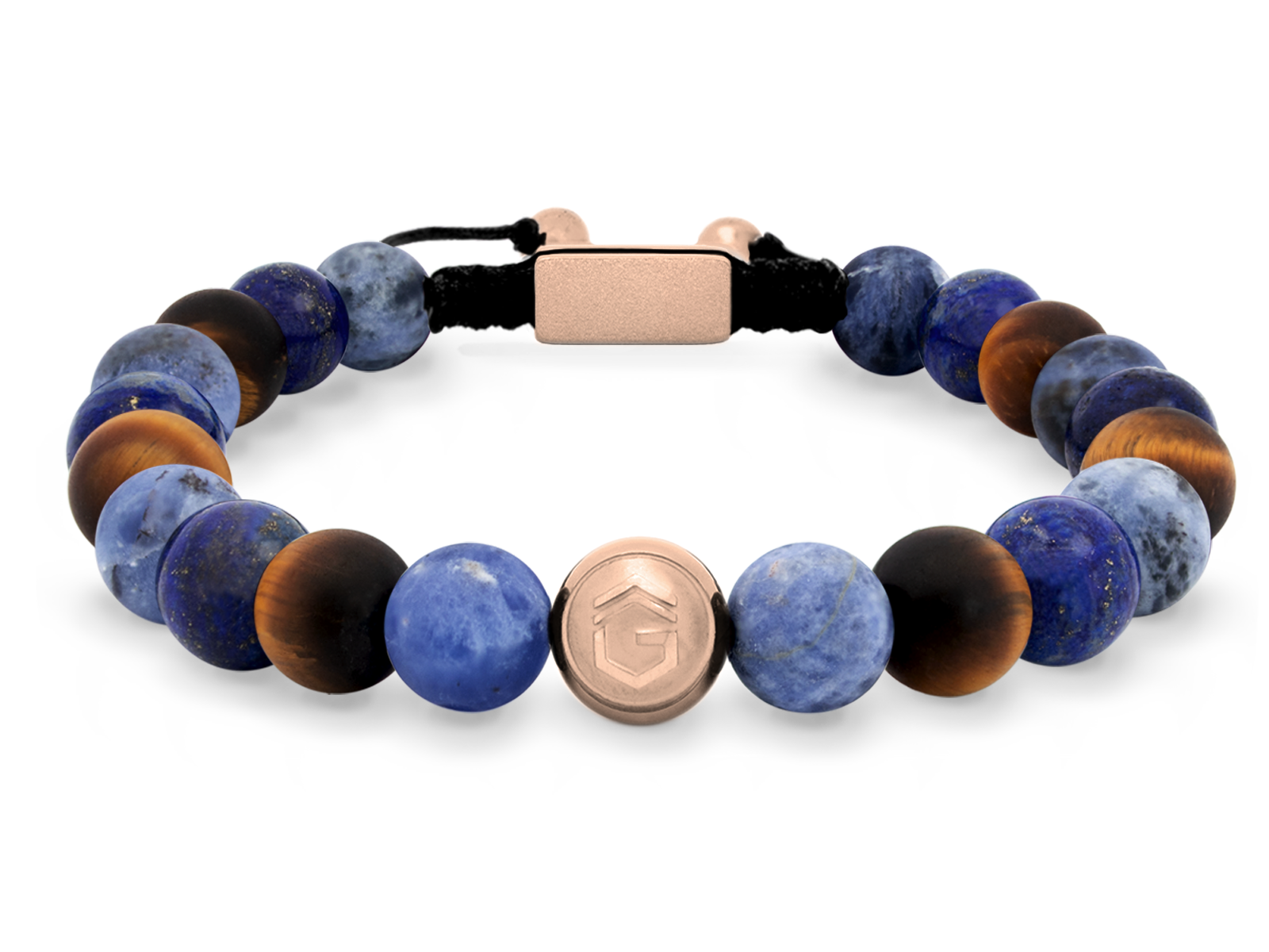 Kugelarmband Classic S8-3 • Lapis Lazuli | Tigerauge