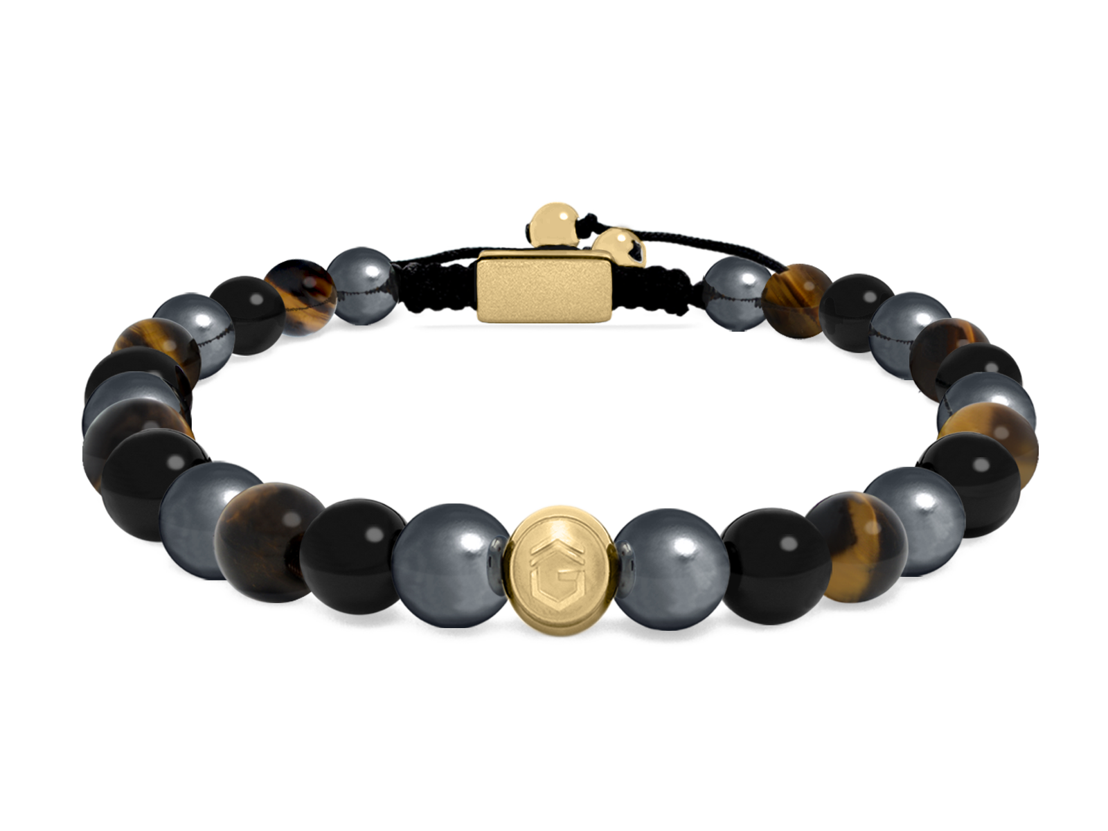 Kugelarmband Classic S6-2 • Hämatit | Onyx