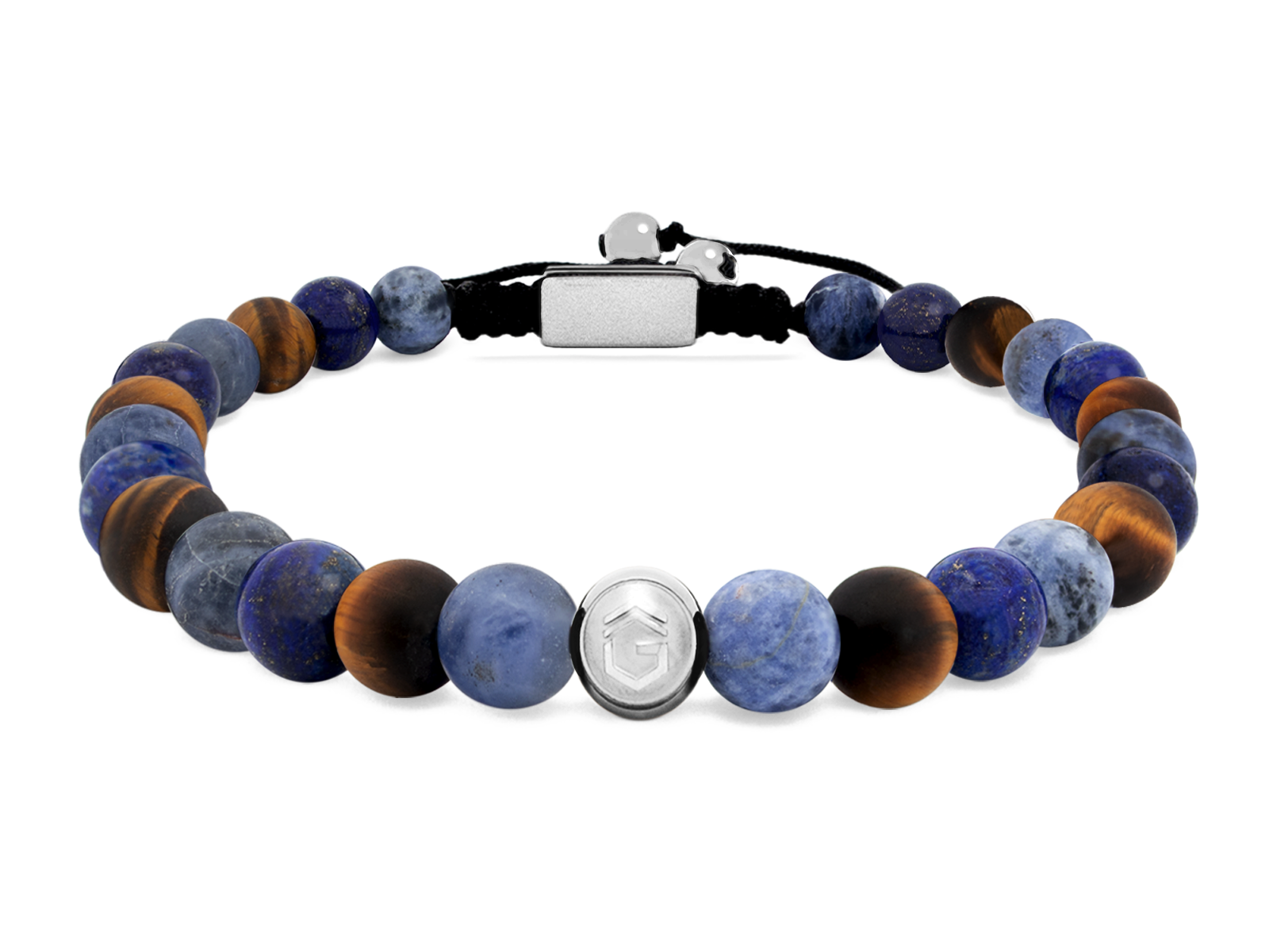 Kugelarmband Classic S6-1 • Lapis Lazuli | Tigerauge