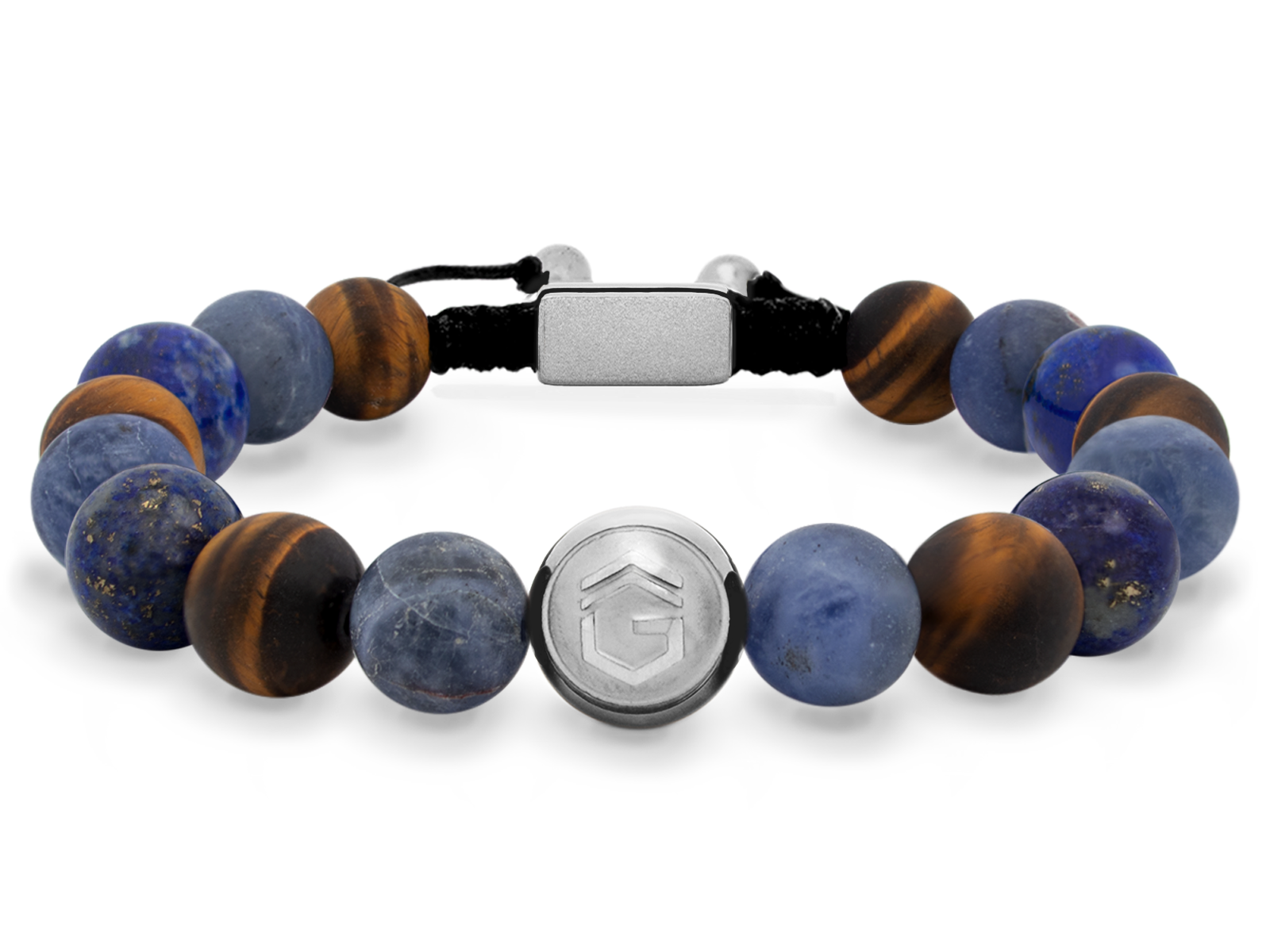 Kugelarmband Classic S10-1 • Lapis Lazuli | Tigerauge