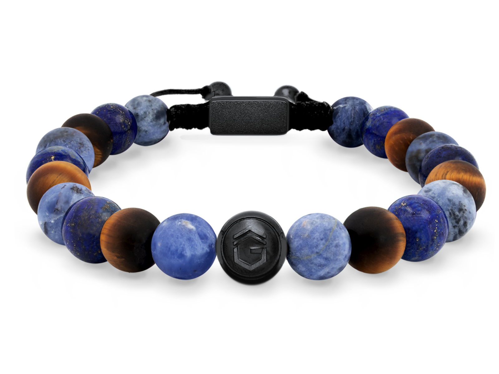 Kugelarmband Classic S8-5 • Lapis Lazuli | Tigerauge