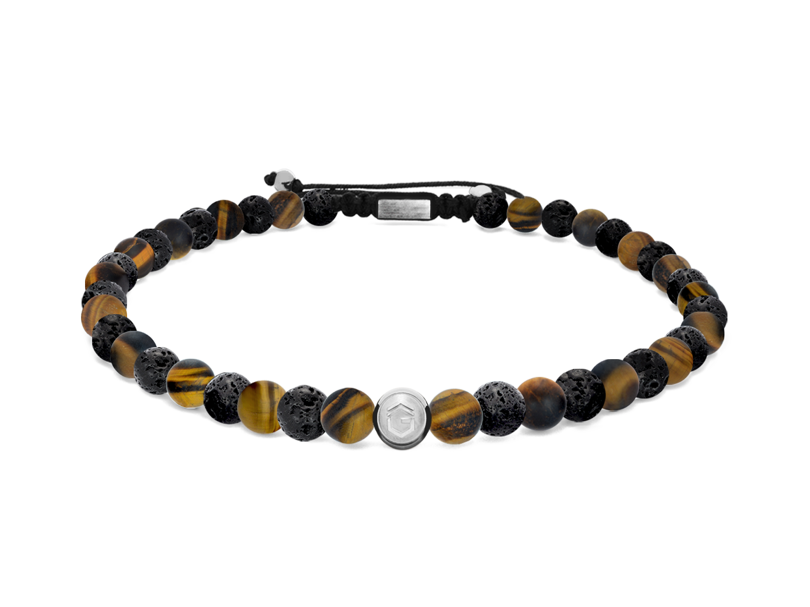 Kugelarmband Classic S4-1 • Lava | Tigerauge