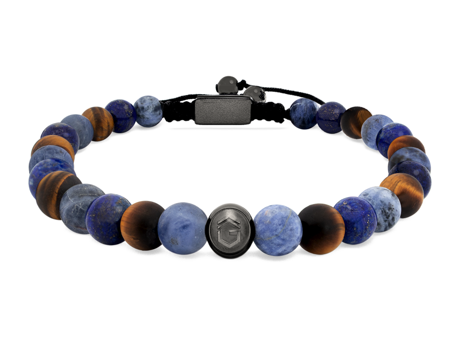 Kugelarmband Classic S6-4 • Lapis Lazuli | Tigerauge