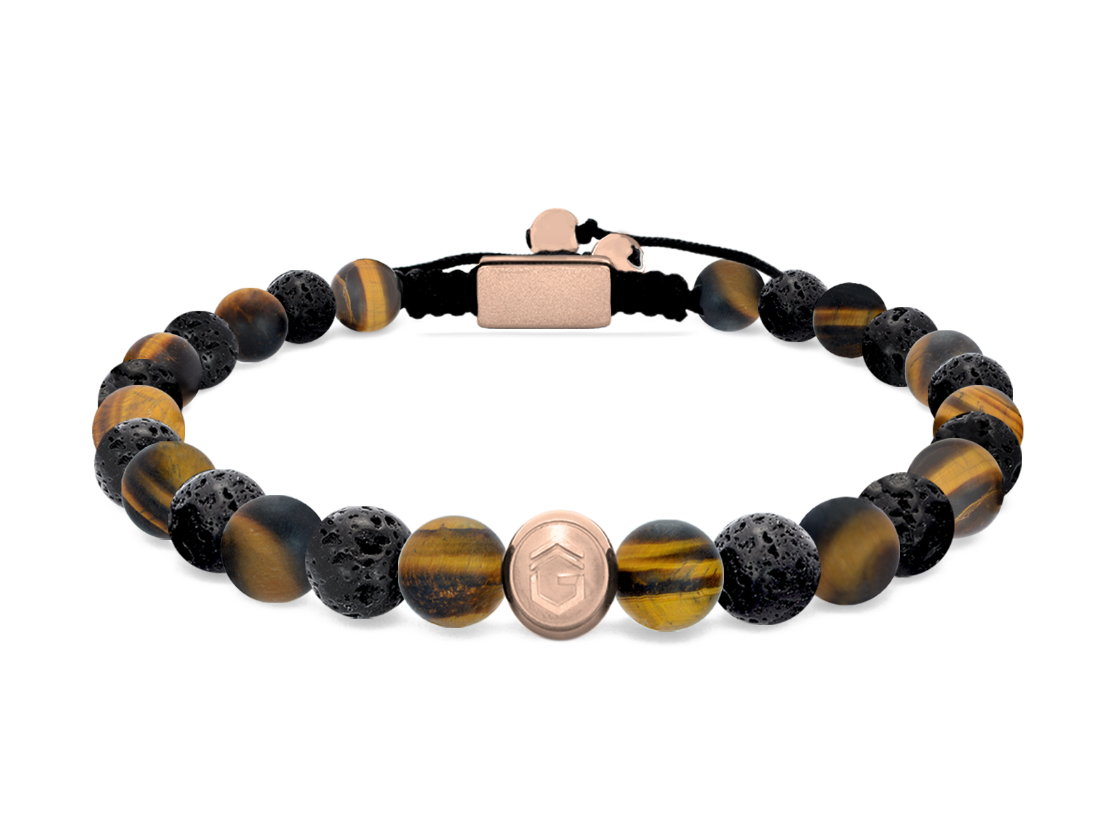 Kugelarmband Classic S6-3 • Lava | Tigerauge