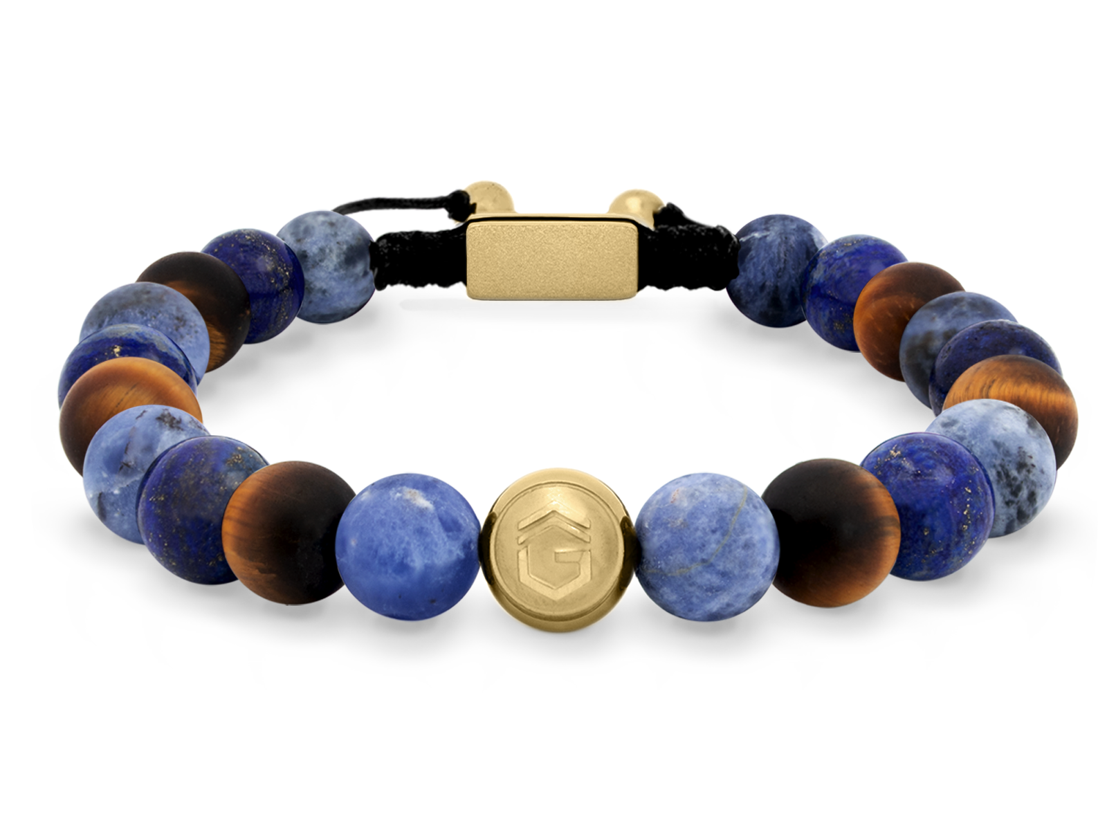 Kugelarmband Classic S8-2 • Lapis Lazuli | Tigerauge