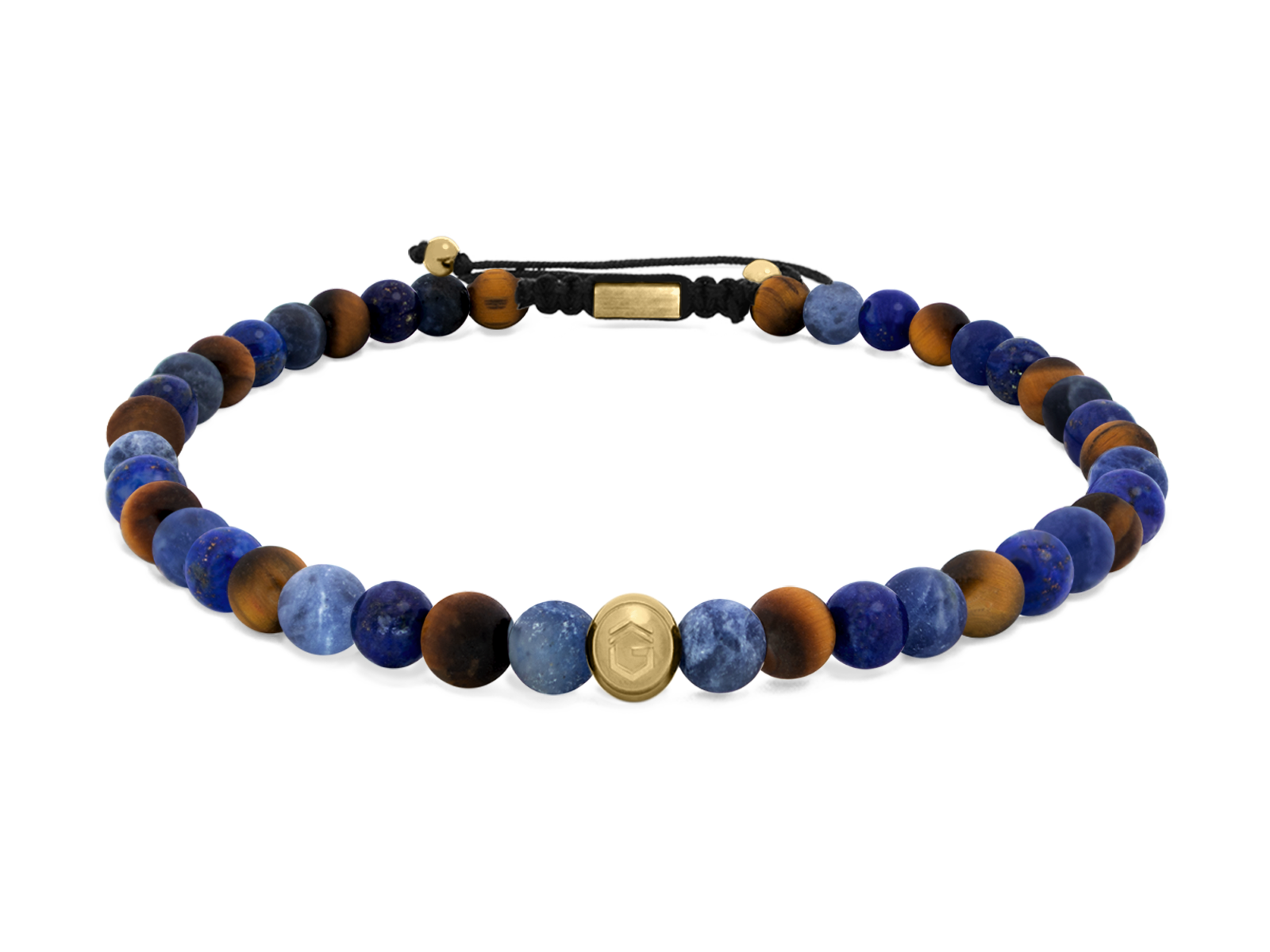 Kugelarmband Classic S4-2 • Lapis Lazuli | Tigerauge