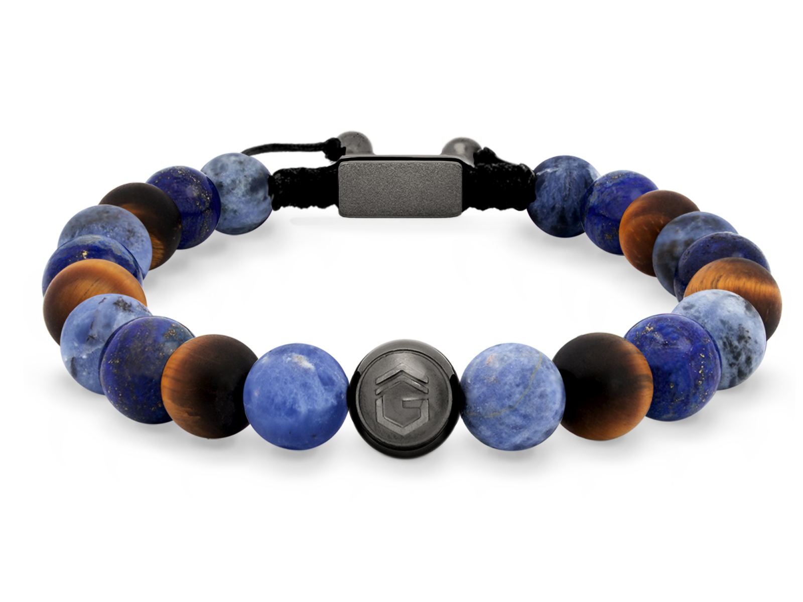 Kugelarmband Classic S8-4 • Lapis Lazuli | Tigerauge